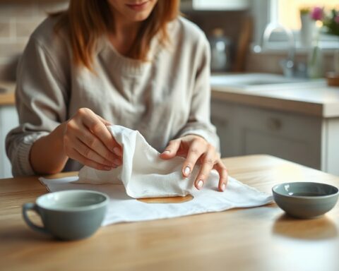 Enlever une tache de café